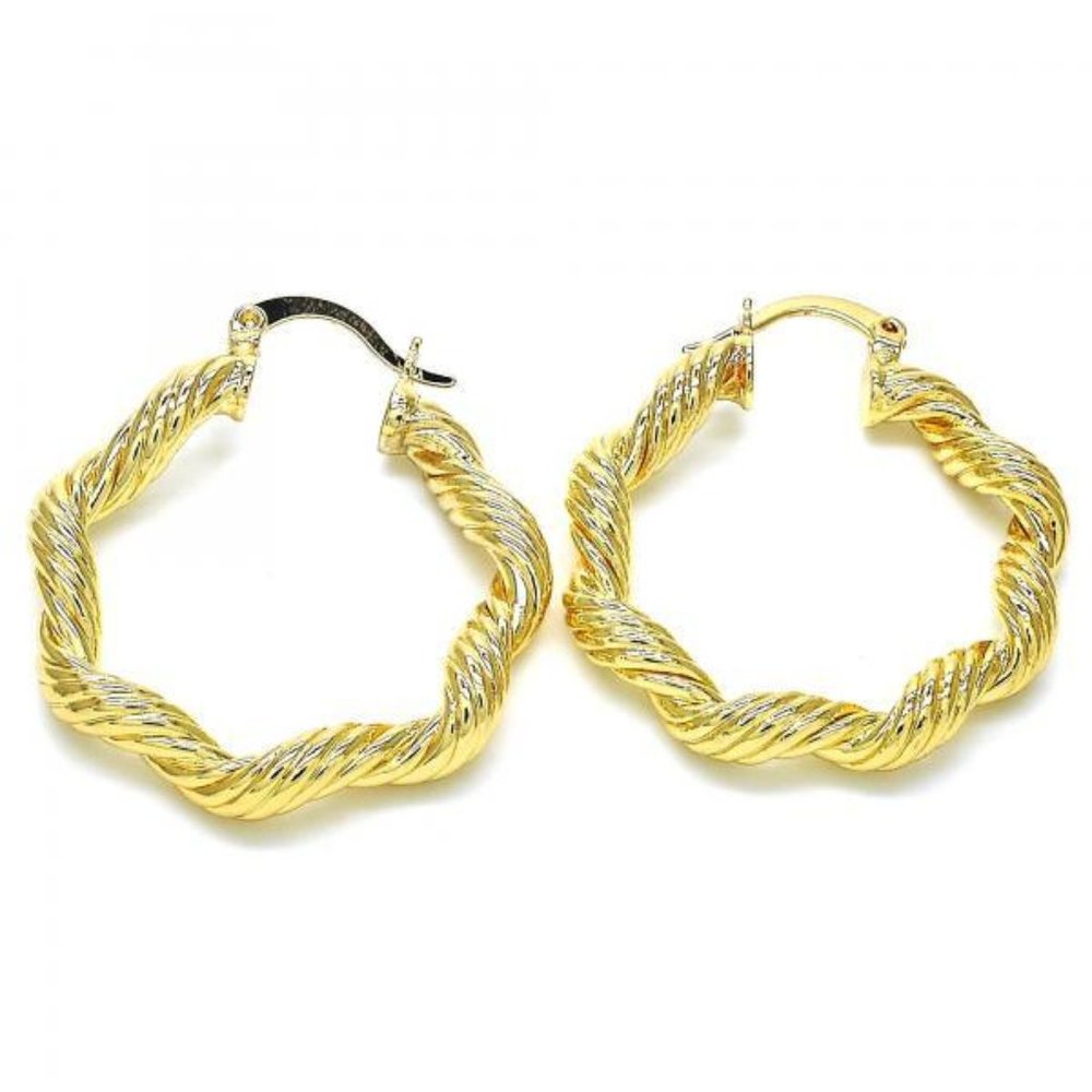 Women Gold Medium Size Hoop
